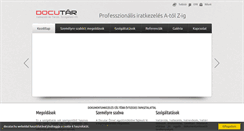 Desktop Screenshot of docutar.hu